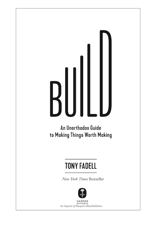 Build book by Tony Fadell