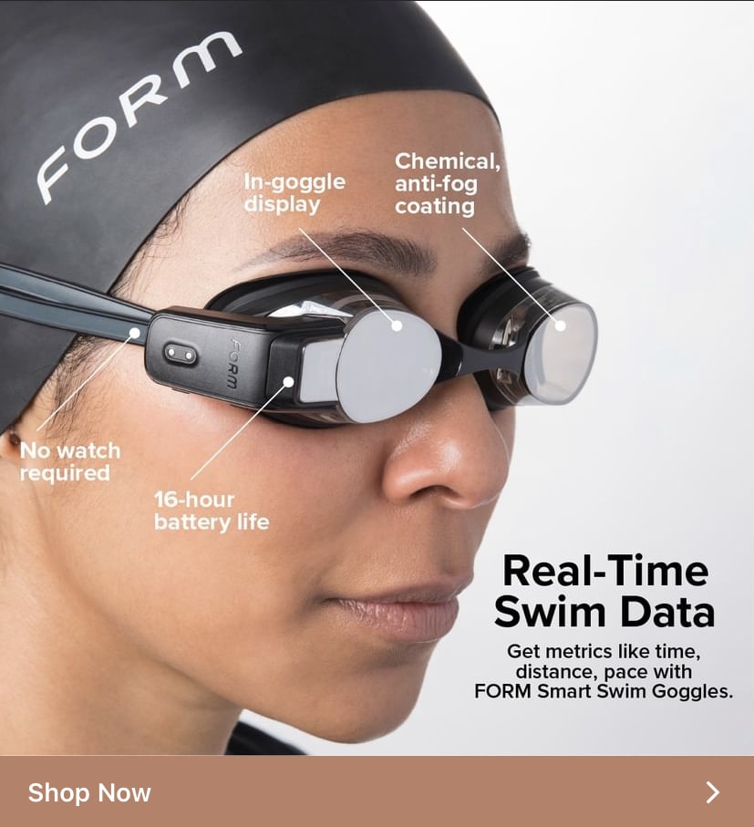 An add for augmented reality swimming googles.